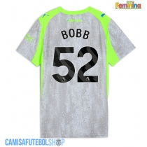 Camisa de time de futebol Manchester City Oscar Bobb #52 Replicas 3º Equipamento Feminina 2025-26 Manga Curta
